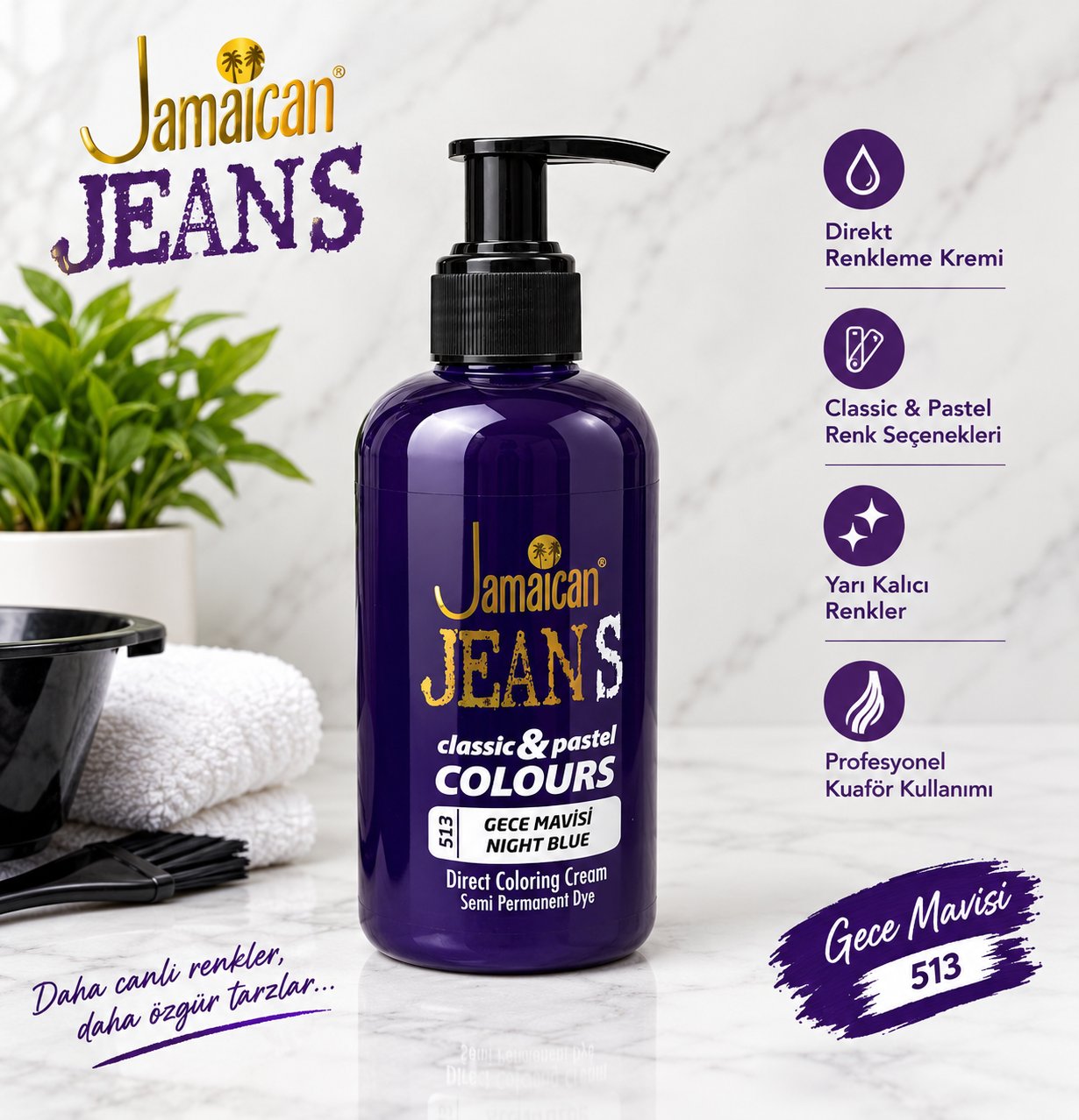 Jamaican Jeans Colours Gece Mavisi 250ml