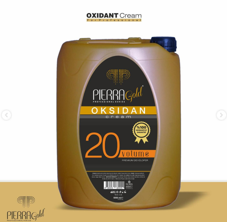 Pierra Gold Profesyonel Oksidan Krem 20 Vol. 5 Litre