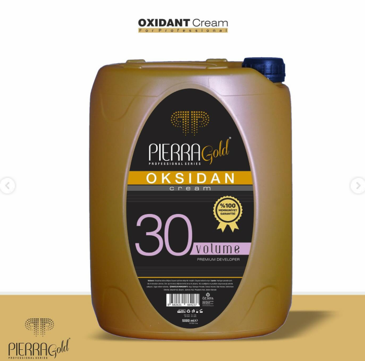 Pierra Gold Profesyonel Oksidan Krem 30 Vol. 5 Litre