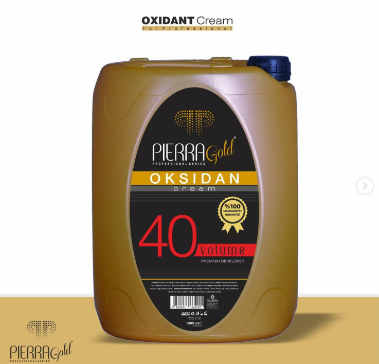 Pierra Gold Profesyonel Oksidan Krem 40 Vol. 5 Litre