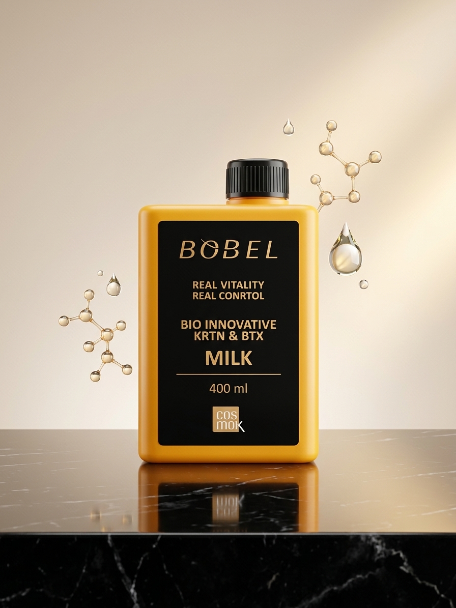 Bobel Bio Innovative KRTN & BTX Milk – 400 ml Keratin & Botox Etkili Profesyonel Saç Sütü
